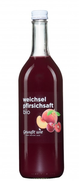 Bio Weichsel-Pfirsichsaft 0,75 l